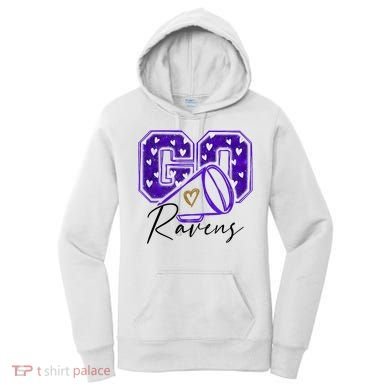 Go Cheer Ravens Sprots Fan Team Women's Hoodie
