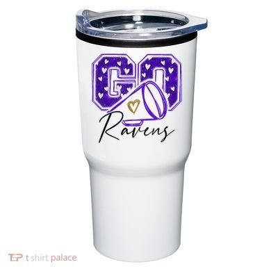 Go Cheer Ravens Sprots Fan Team Tumbler