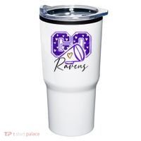 Go Cheer Ravens Sprots Fan Team Tumbler thumb 0