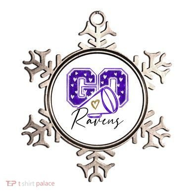 Go Cheer Ravens Sprots Fan Team Ornament