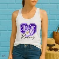 Go Cheer Ravens Sprots Fan Team Women's Tank Top thumb 2