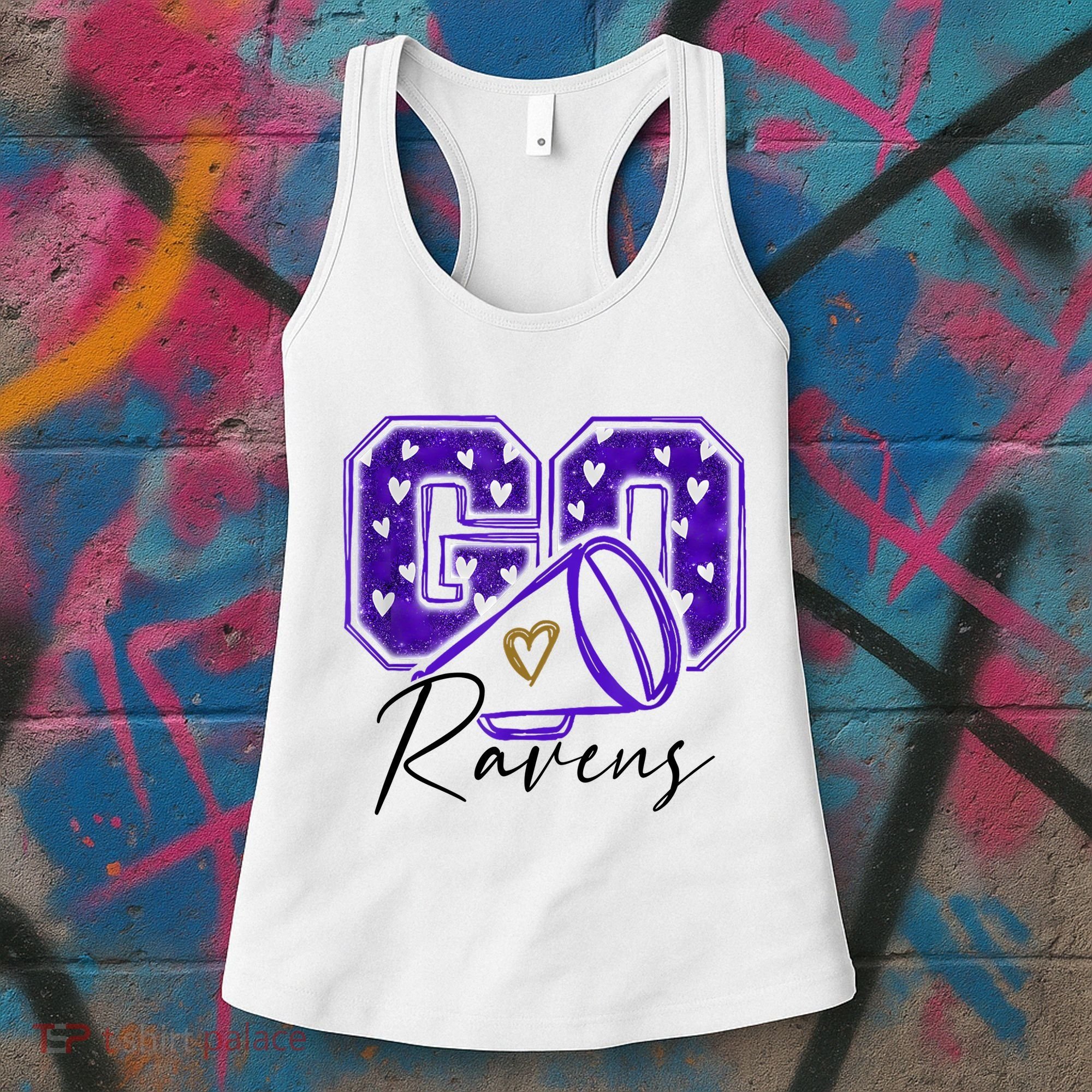 Go Cheer Ravens Sprots Fan Team Women's Tank Top