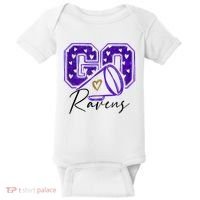 Go Cheer Ravens Sprots Fan Team Baby Bodysuit thumb 0