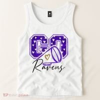 Go Cheer Ravens Sprots Fan Team Tank Top thumb 2