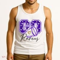 Go Cheer Ravens Sprots Fan Team Tank Top thumb 3