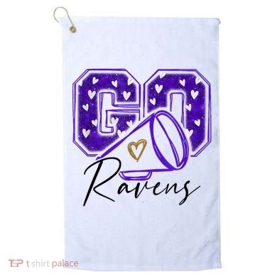 Go Cheer Ravens Sprots Fan Team Golf Towel