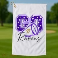 Go Cheer Ravens Sprots Fan Team Golf Towel thumb 1