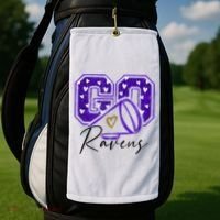 Go Cheer Ravens Sprots Fan Team Golf Towel thumb 2