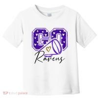 Go Cheer Ravens Sprots Fan Team Toddler T-Shirt thumb 0