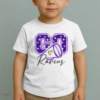 Go Cheer Ravens Sprots Fan Team Toddler T-Shirt thumb 2