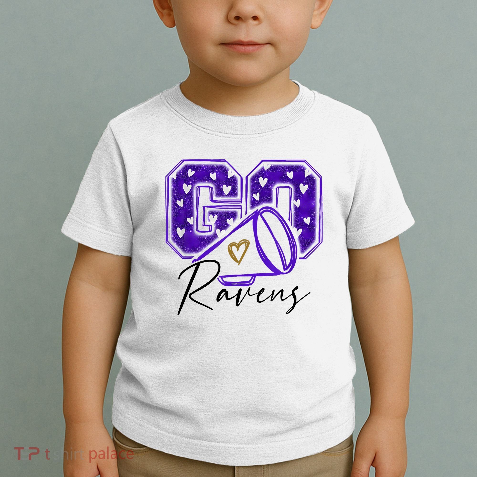 Go Cheer Ravens Sprots Fan Team Toddler T-Shirt