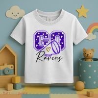 Go Cheer Ravens Sprots Fan Team Toddler T-Shirt thumb 3