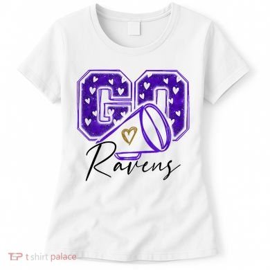 Go Cheer Ravens Sprots Fan Team Women's T-Shirt