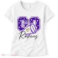 Go Cheer Ravens Sprots Fan Team Women's T-Shirt thumb 0