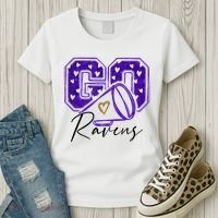 Go Cheer Ravens Sprots Fan Team Women's T-Shirt thumb 3