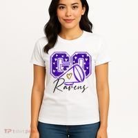 Go Cheer Ravens Sprots Fan Team Women's T-Shirt thumb 4