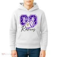 Go Cheer Ravens Sprots Fan Team Kids Hoodie thumb 4