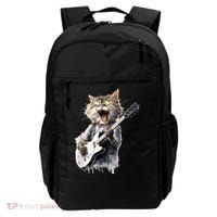 Guitar Cat Rock Cat Playing Guitar Backpack thumb 0