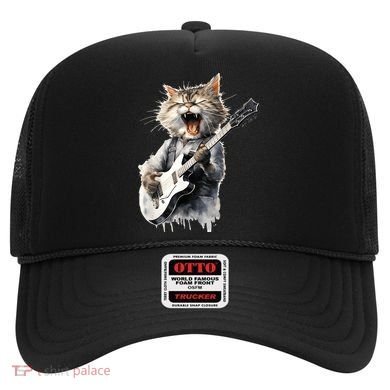 Guitar Cat Rock Cat Playing Guitar Hat