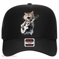 Guitar Cat Rock Cat Playing Guitar Hat thumb 0