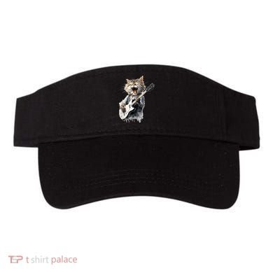 Guitar Cat Rock Cat Playing Guitar Visor