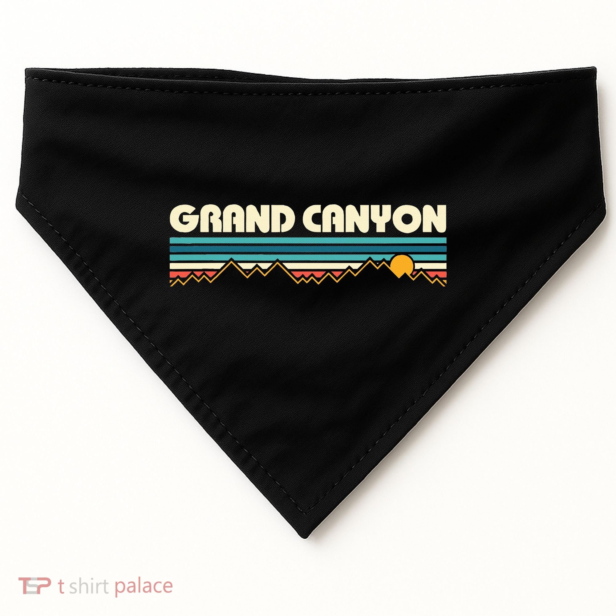 Grand Canyon Retro 80s Sunset USA-Made Doggie Bandana