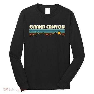 Grand Canyon Retro 80s Sunset Long Sleeve Shirt
