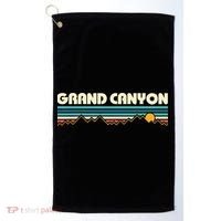 Grand Canyon Retro 80s Sunset Golf Towel thumb 0