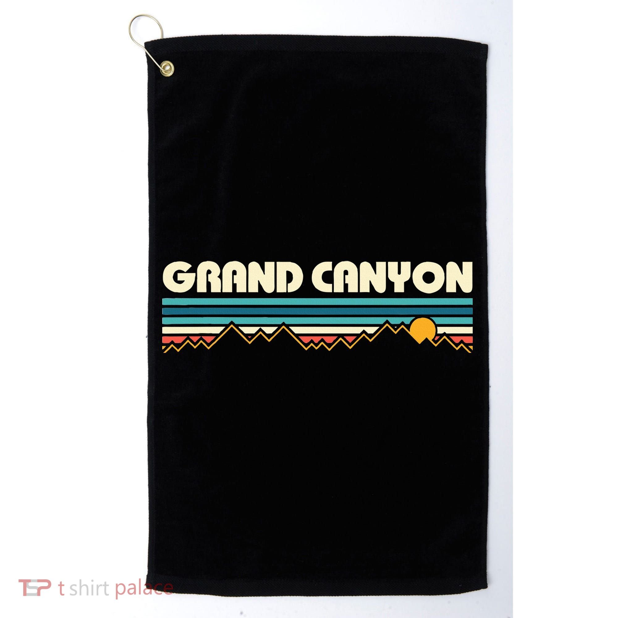Grand Canyon Retro 80s Sunset Golf Towel