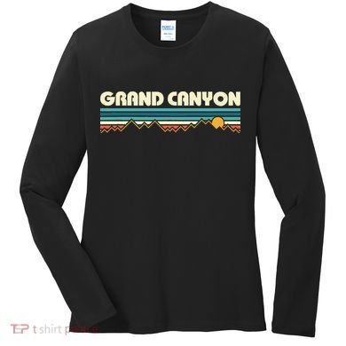 Grand Canyon Retro 80s Sunset Women's Long Sleeve Shirt