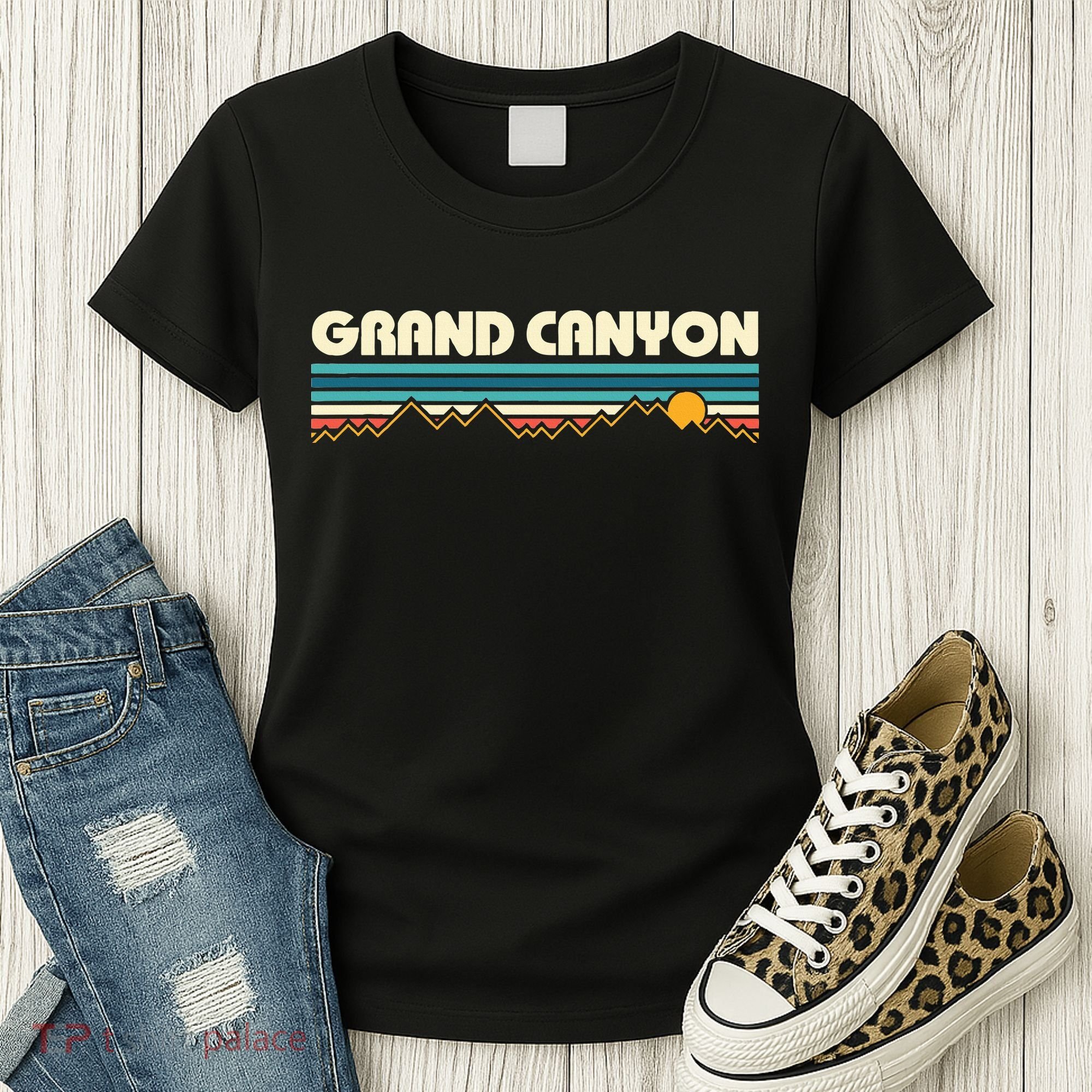 Grand Canyon Retro 80s Sunset Women's T-Shirt
