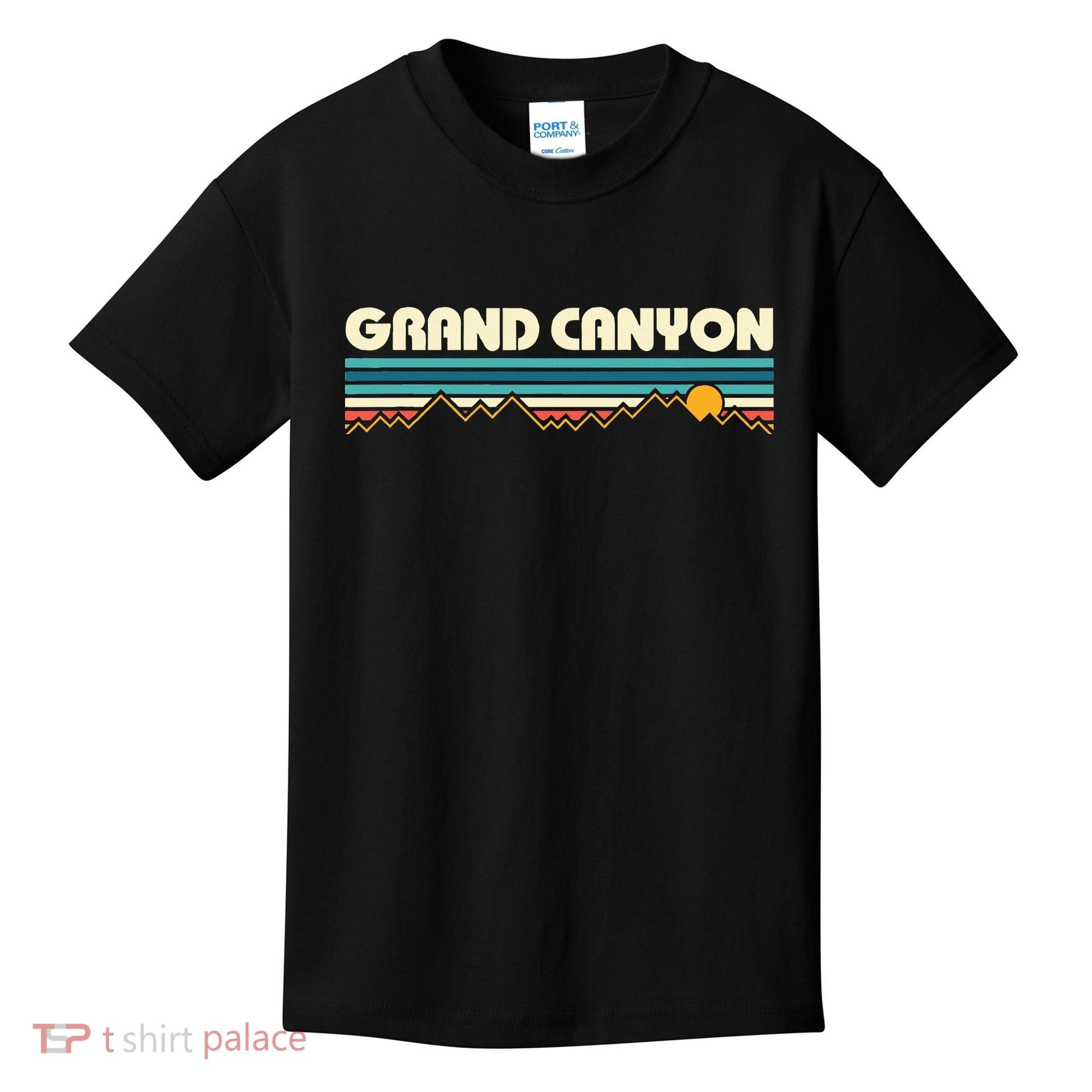 Grand Canyon Retro 80s Sunset Kids T-Shirt
