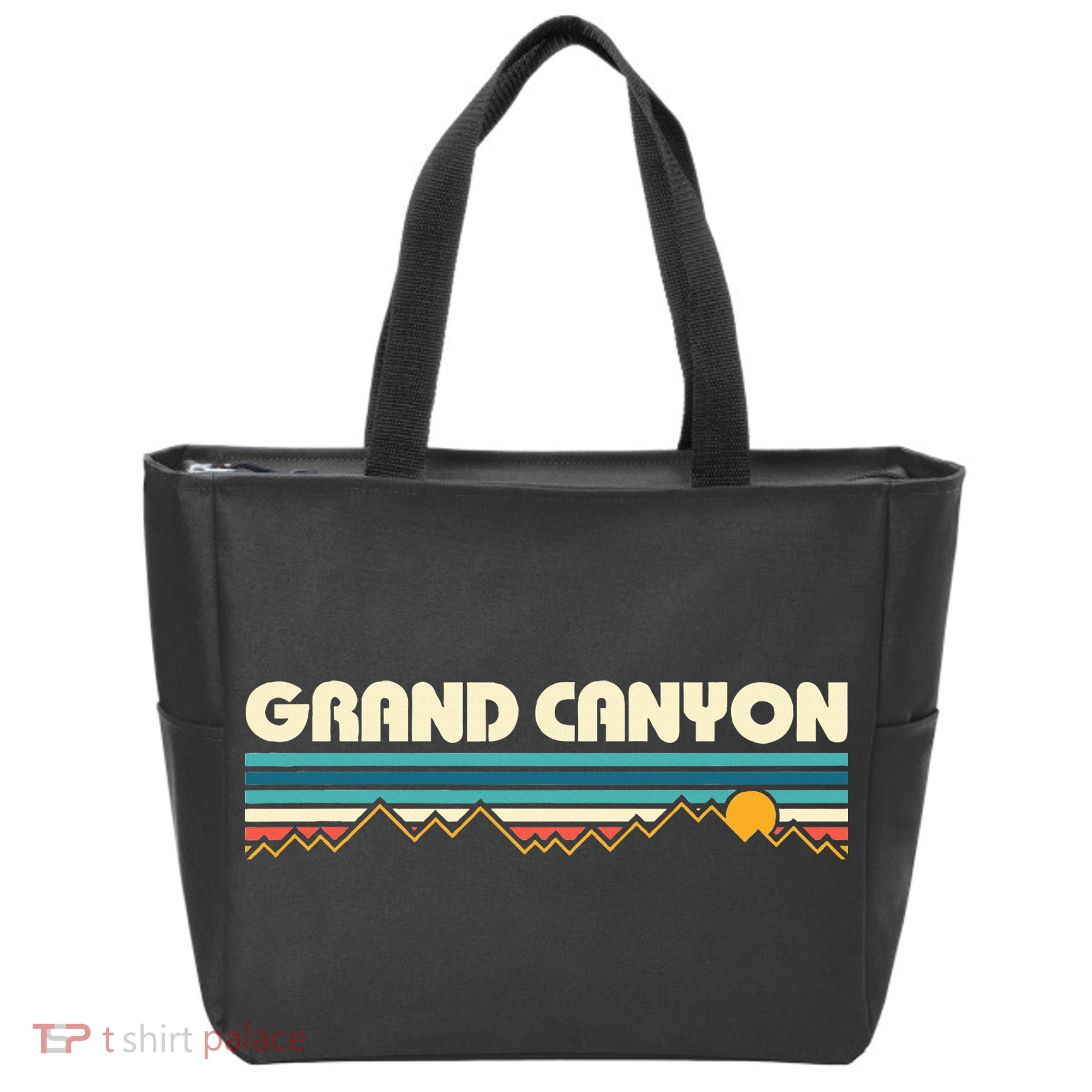Grand Canyon Retro 80s Sunset Tote Bag