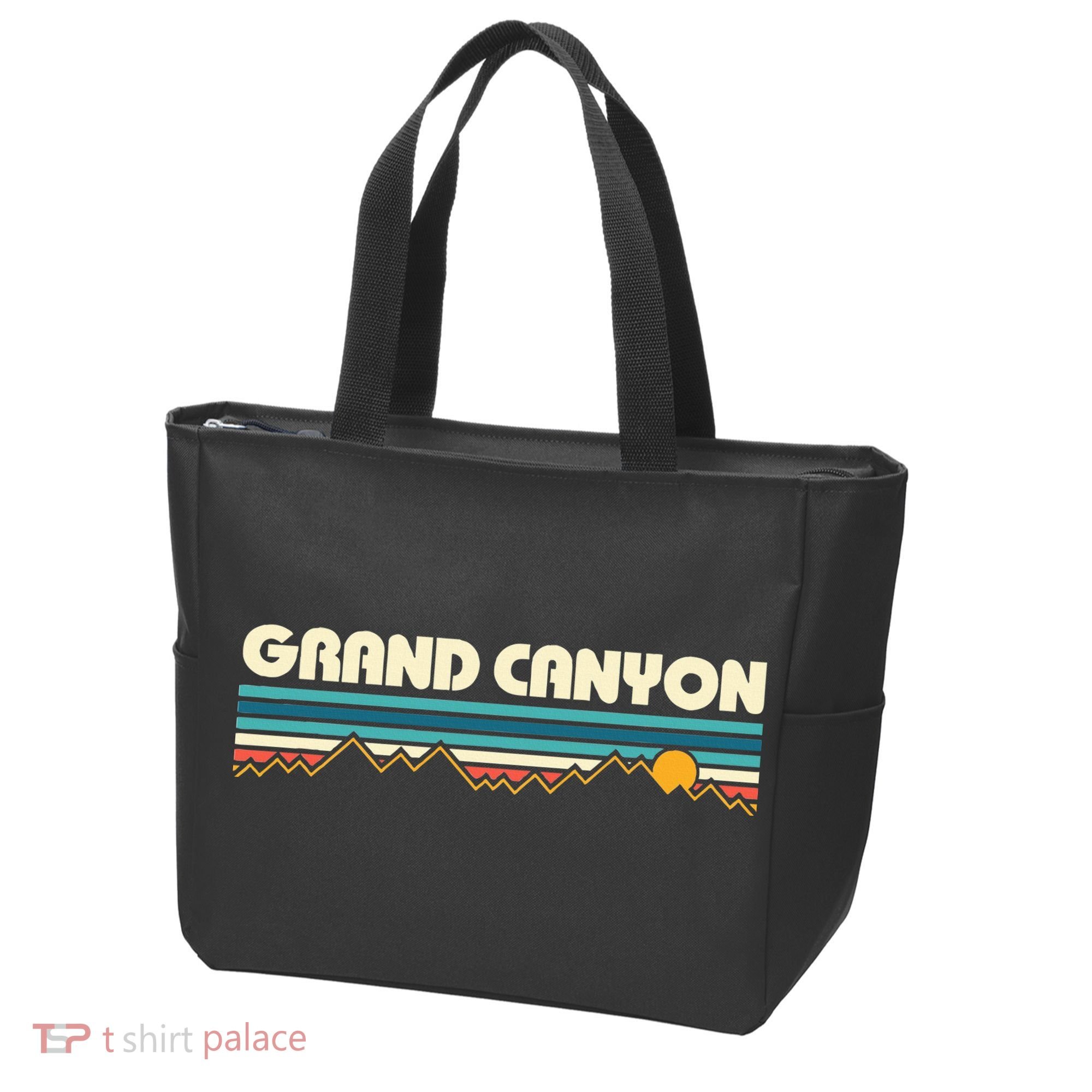 Grand Canyon Retro 80s Sunset Tote Bag