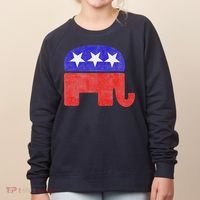 GOP Conservative Republican Elephant Presidential Election Women's Sweatshirt thumb 0