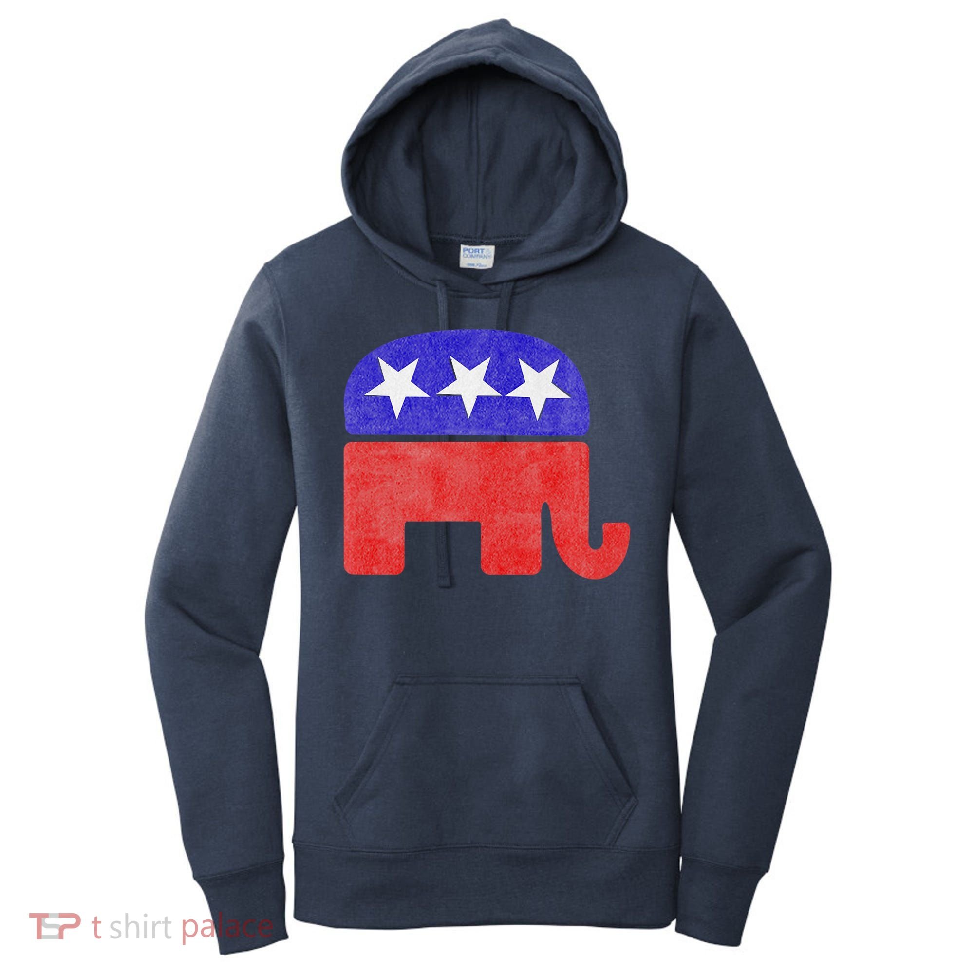 GOP Conservative Republican Elephant Presidential Election Women's Hoodie