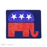 GOP Conservative Republican Elephant Presidential Election Mousepad thumb 0