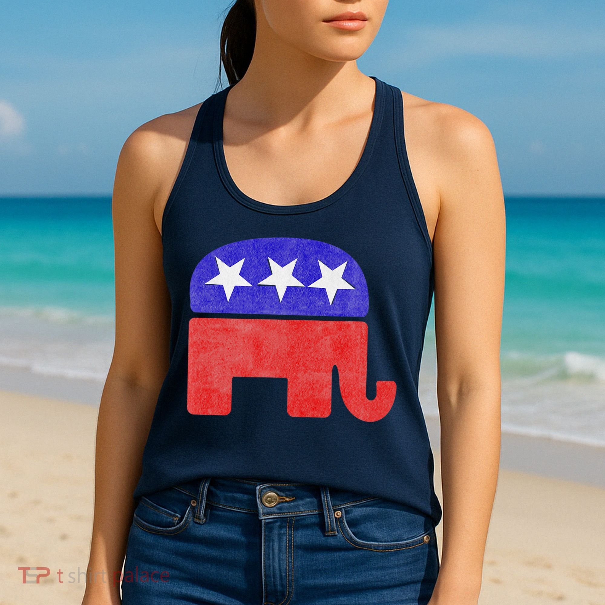 GOP Conservative Republican Elephant Presidential Election Women's Tank Top