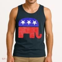 GOP Conservative Republican Elephant Presidential Election Tank Top thumb 3