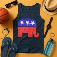 GOP Conservative Republican Elephant Presidential Election Tank Top thumb 4