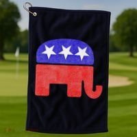 GOP Conservative Republican Elephant Presidential Election Golf Towel thumb 1