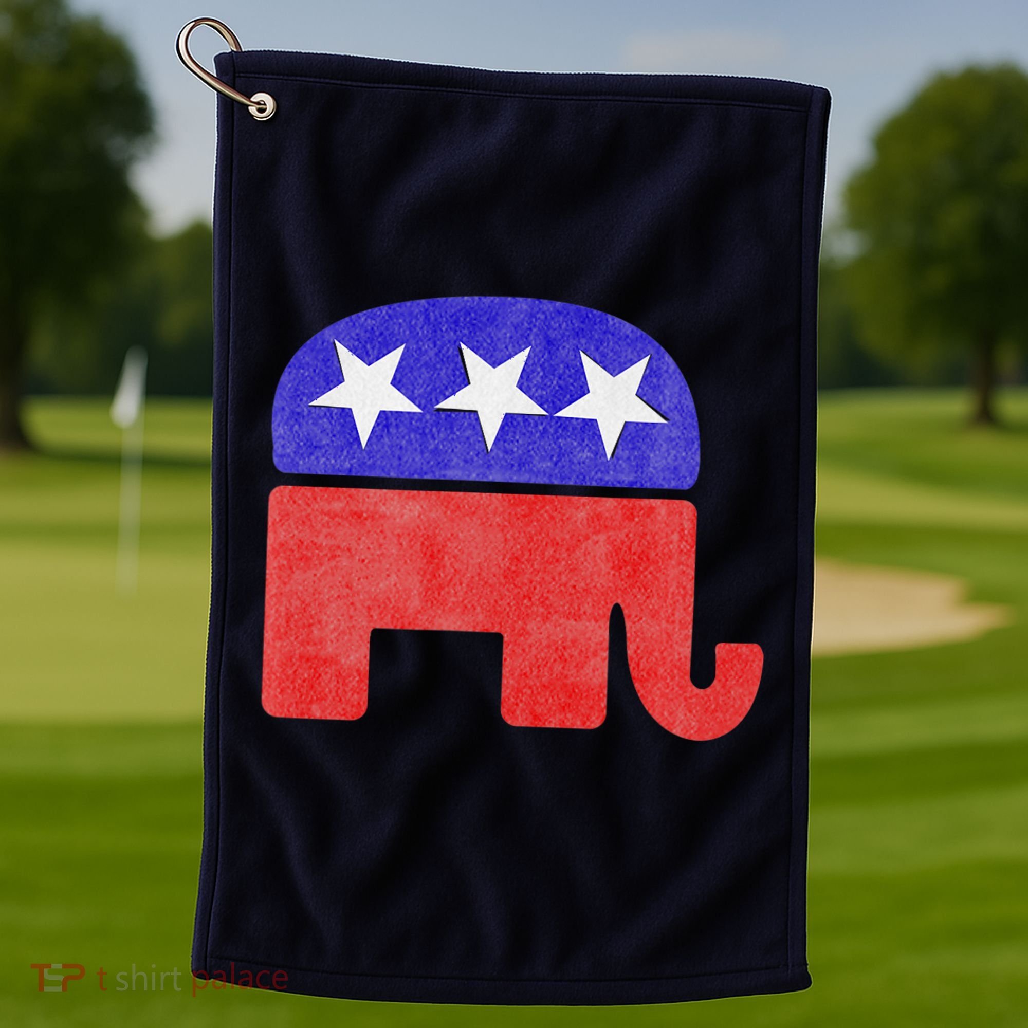 GOP Conservative Republican Elephant Presidential Election Golf Towel