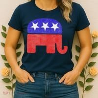 GOP Conservative Republican Elephant Presidential Election Women's T-Shirt thumb 2