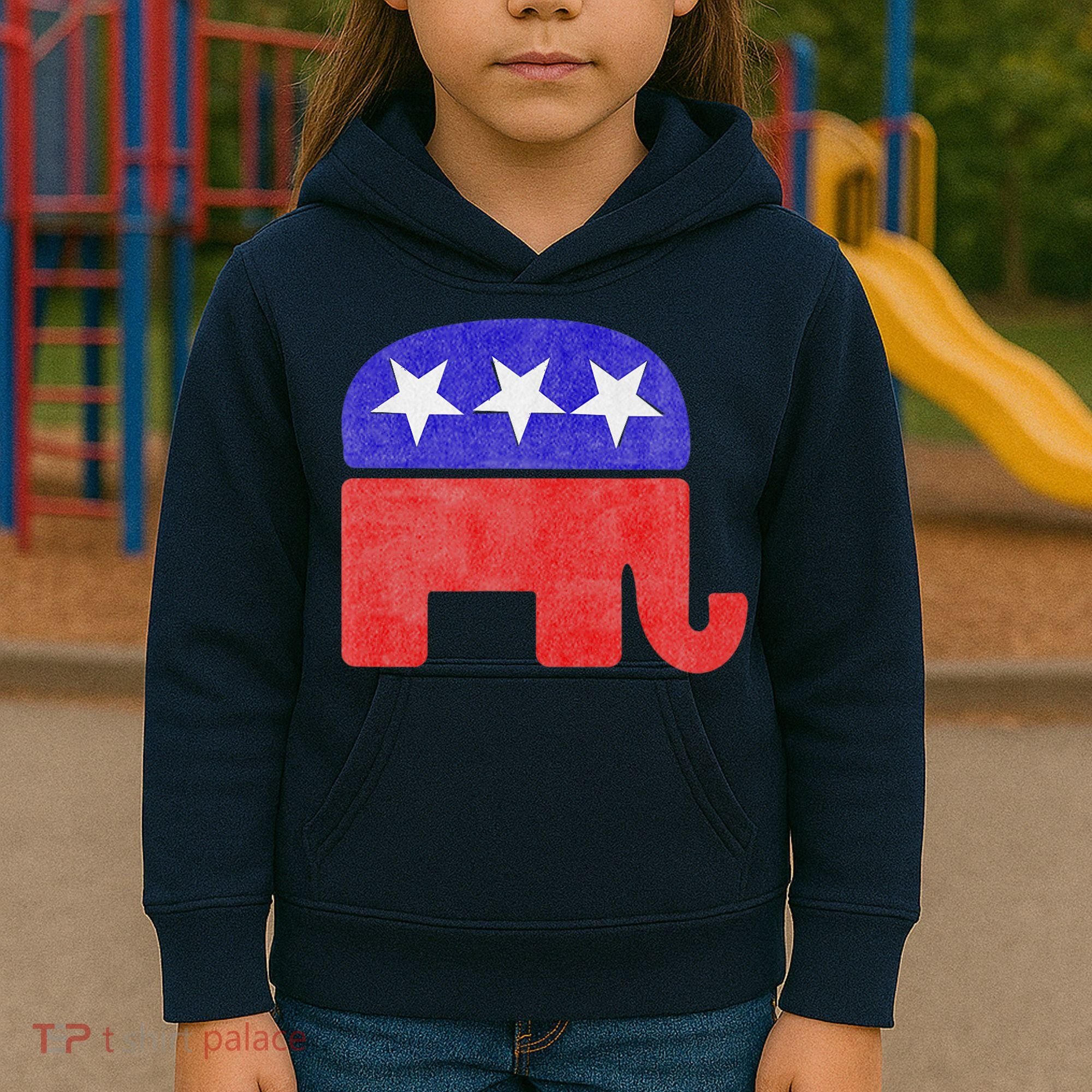 GOP Conservative Republican Elephant Presidential Election Kids Hoodie