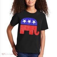 GOP Conservative Republican Elephant Presidential Election Kids T-Shirt thumb 2