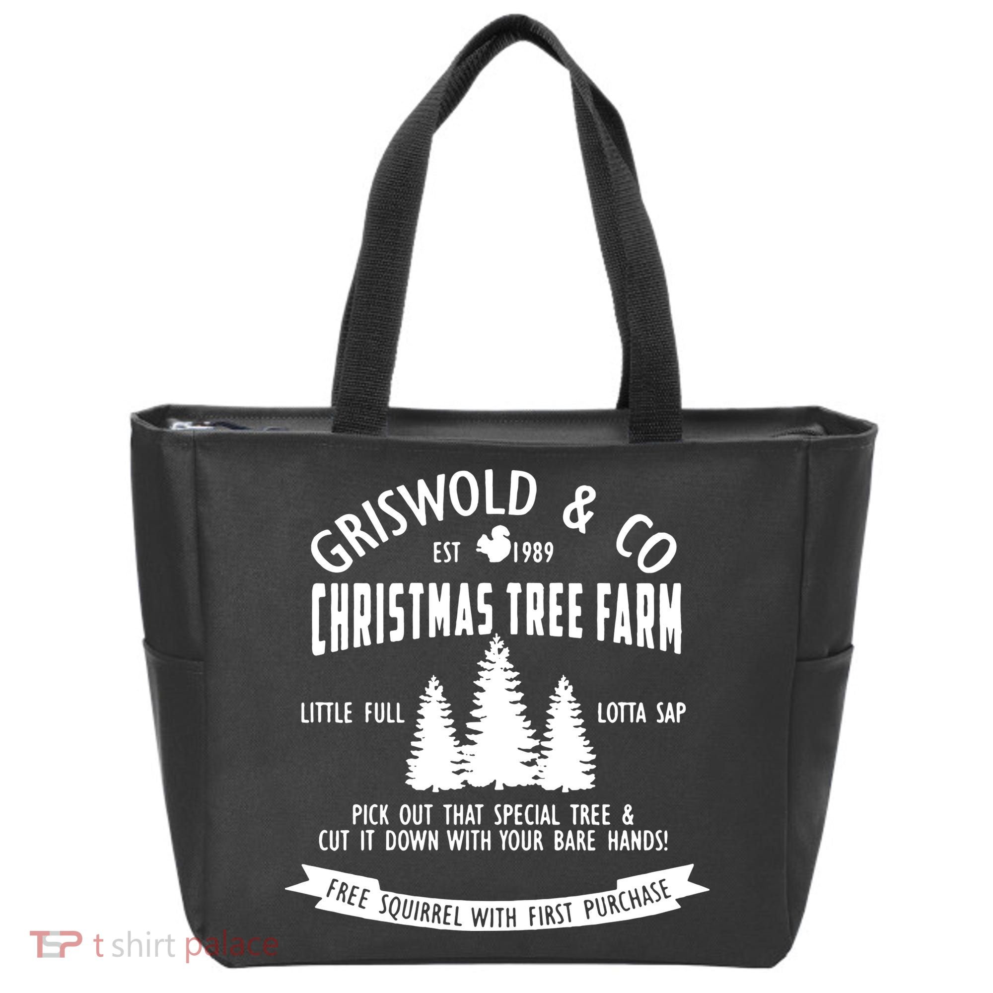 Griswold Co Shirt Christmas Tree Farm Christmas Vacation Tote Bag