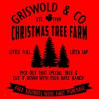 Griswold Co Shirt Christmas Tree Farm Christmas Vacation Santa Hat thumb 1