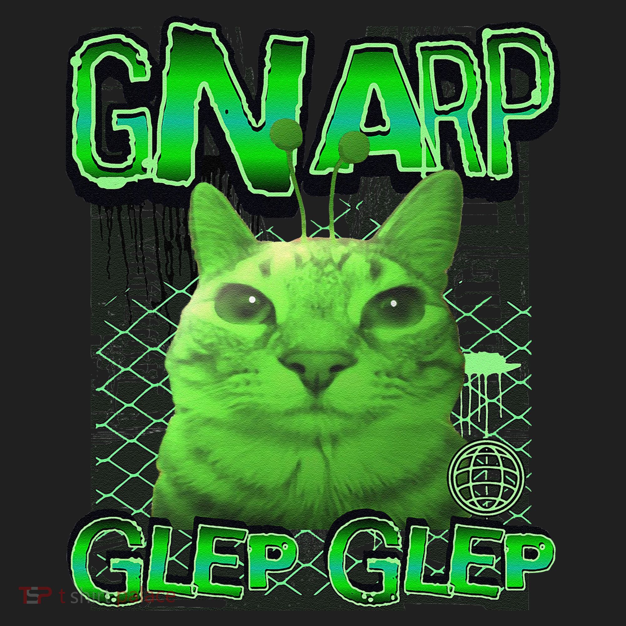 Gnarp Cat Silly Alien Cat Meme Brainrot Gen Z Meme Women's Sweatshirt