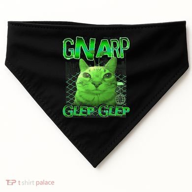 Gnarp Cat Silly Alien Cat Meme Brainrot Gen Z Meme USA-Made Doggie Bandana