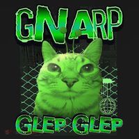 Gnarp Cat Silly Alien Cat Meme Brainrot Gen Z Meme USA-Made Doggie Bandana thumb 2